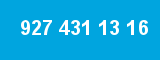 927 431 13 16 927 431 13 16